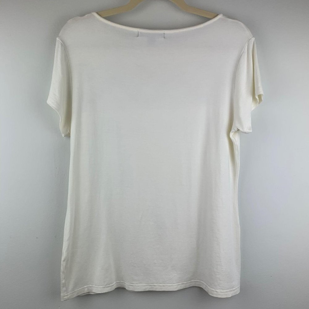 KAREN KANE Off White Lace‎ Detail Tee Sz M - Picture 6 of 6